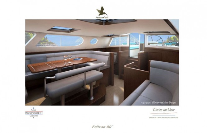 Luxury yacht Pelican 80 concept - Interior