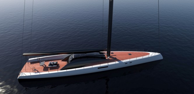 Luxury yacht Project Immersion - view from above
