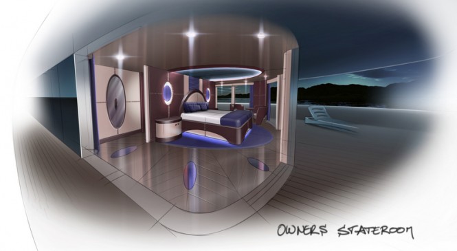 Motor yacht Summer design - Owners Stateroom