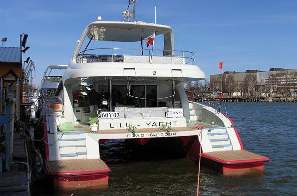 Newly launched 60 Sunreef Power Yacht LILU-YACHT on the water