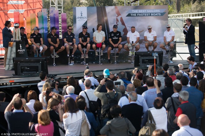 America's Cup World Series Naples 2013 - The public meet the skippers