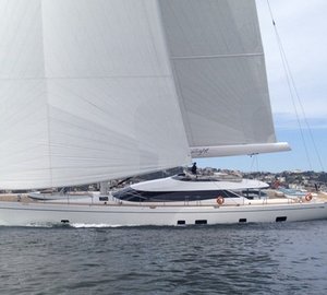 Ed Dubois aboard Oyster 125 Yacht TWILIGHT during her sea trials