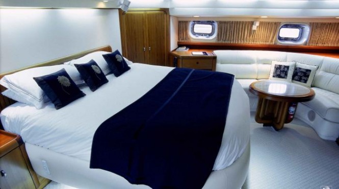Pacific Eagle charter yacht - Master cabin