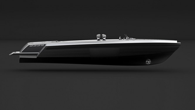 Pinstripe yacht tender by Gray Design