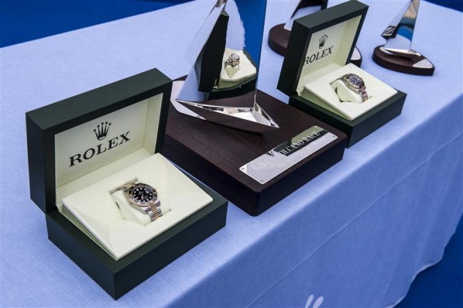 Prize Table at La Canzone del Mare - Photo by Rolex/Kurt Arrigo