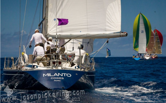 Racing at Antigua Sailing Week 2013