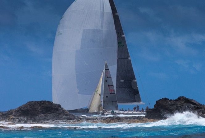 Racing at Les Voiles de Saint Barth on Day 1