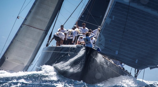 St Barths Bucket Regatta Day 2: Superyacht Hanuman Photo: Carlo Borlenghi