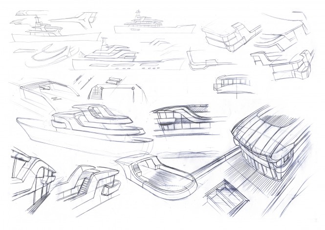 Summer Yacht Concept - Sketches