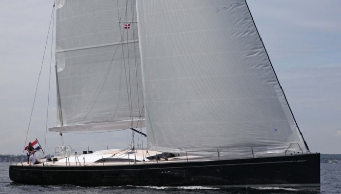 Swan 80S superyacht I AMSTERDAM Sailing Upwind  Photo Credit Per Heegaard