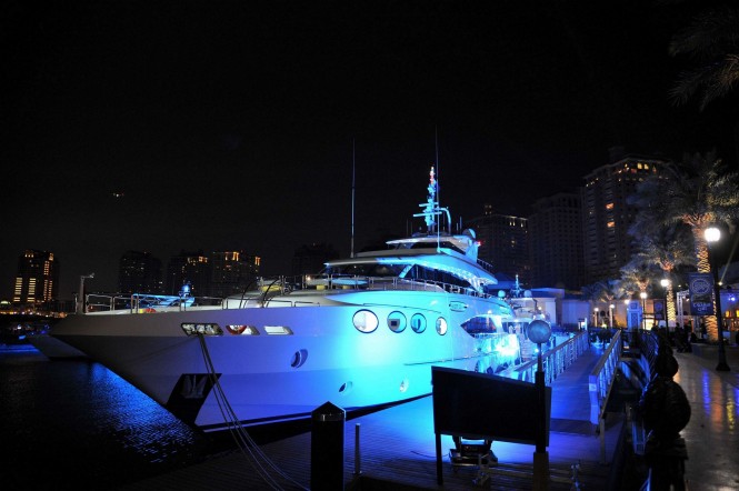 The premiere  of the Majesty 125 Yacht in Qatar