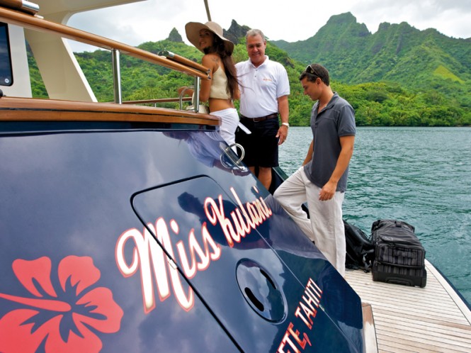 Welcome on board Miss Kulani yacht - Photo by Tim McKenna Photography©