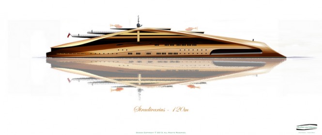 120m superyacht Stradivarius concept
