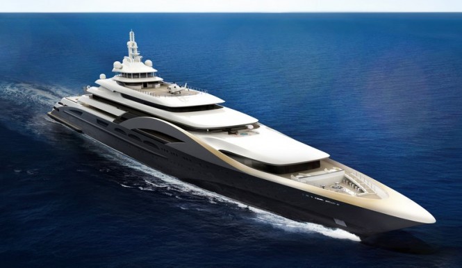 180m mega yacht My World concept by Newcruise