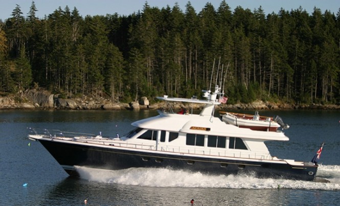 26m Lyman Morse motor yacht Acasia designed by Setzer Photo by billy Black