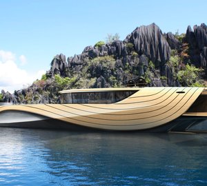 Simone Madella and Lorenzo Berselli designed 32m motor yacht CRONOS concept