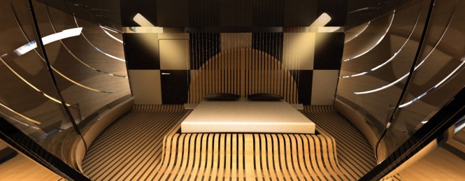 32m superyacht Cronos concept - Cabin