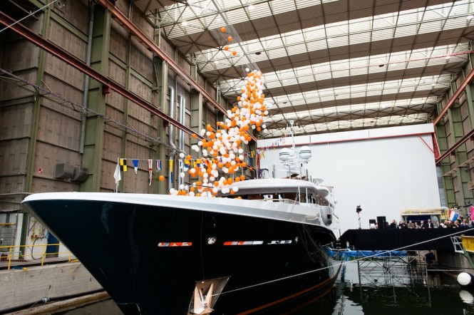 55m Limited Editions Amels 180 ENGELBERG yacht - launch
