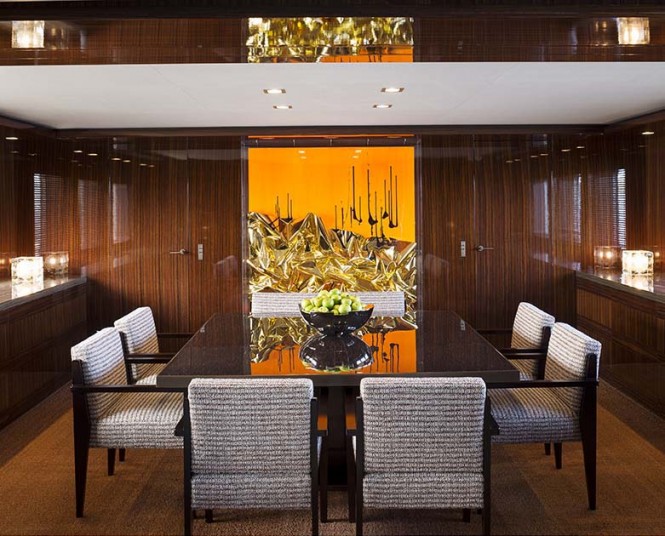 A2 Superyacht - Dining Room Photo credit to Paul Warchol