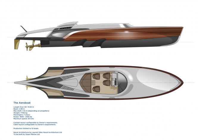 Aeroboat superyacht tender - General Arrangements
