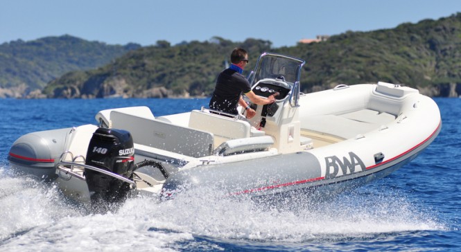 All-new BWA Sport 22' GT Yacht Tender at full speed