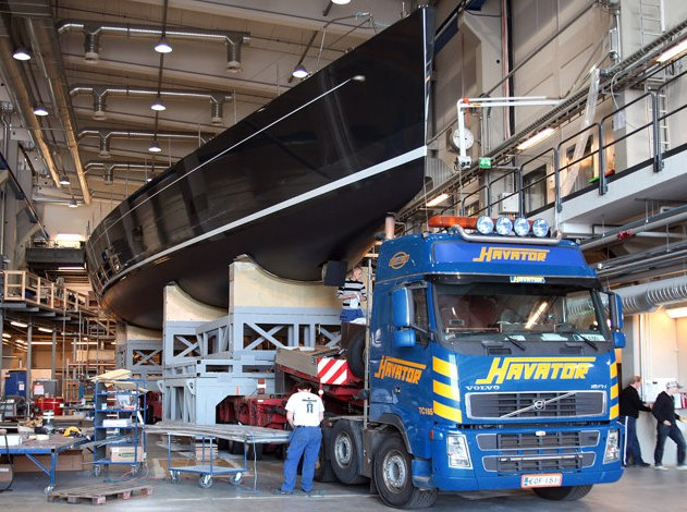 Baltic 107 sailing yacht Inukshuk at launch