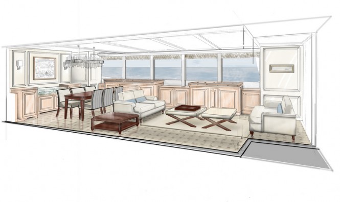 Classic motor yacht B-52 - Interior