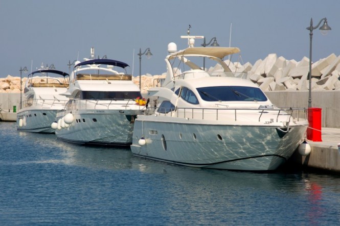 First yachts in Limassol Marina