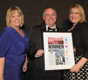 Plymouth Herald Business Award 2013 for Princess Yachts