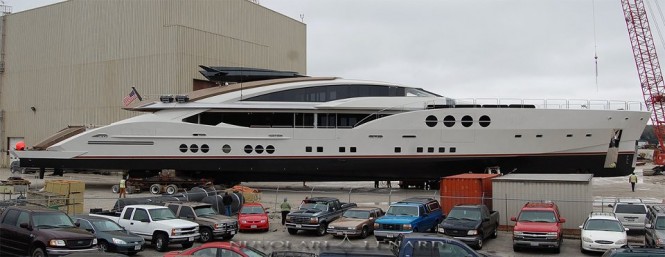 Launch of superyacht Lady M