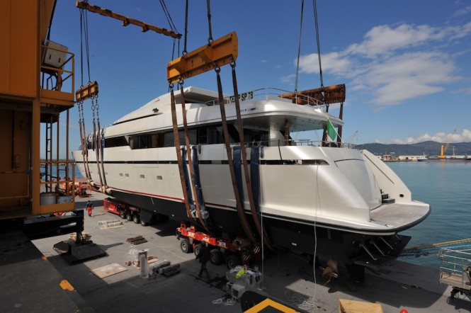 Launch of the 40Alloy superyacht Liliya