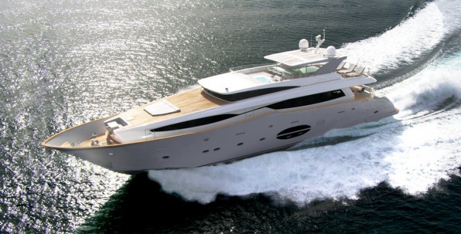 Luxury motor yacht Aycer 110 to be displayed at the 2013 Hong Kong Gold Coast Boat Show