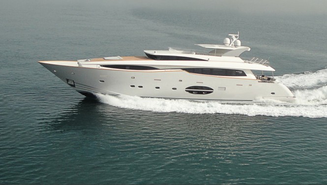Luxury motor yacht Aycer 110 to be the largest yacht on display at the Hong Kong Gold Coast Boat Show 2013