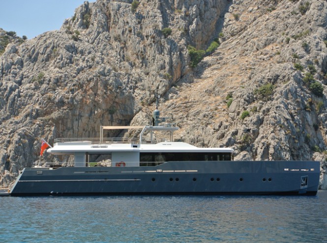 Luxury motor yacht Only Now featuring naval architeture by Diana Yacht Design