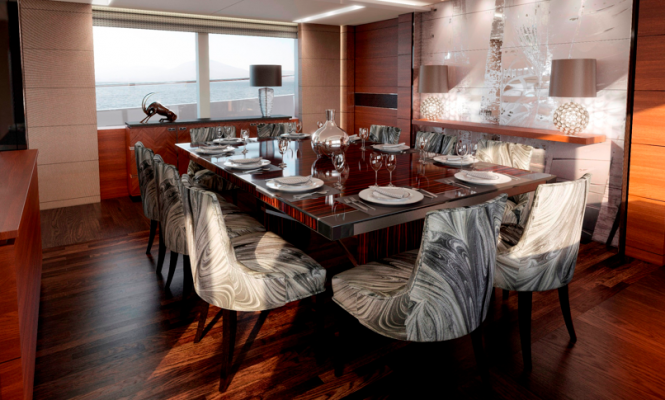 Luxury yacht Imperial Princess - Dining Area