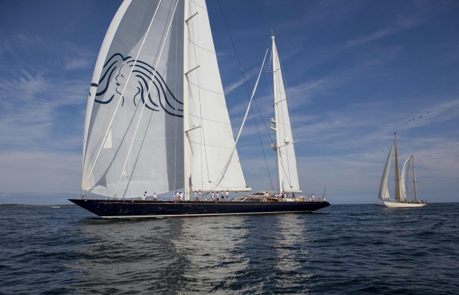 Luxury yacht Scheherazade at the Shipyard Cup X