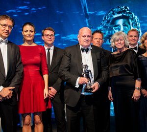 Neptune Trophy for Heesen Yacht LADY PETRA at World Superyacht Awards 2013