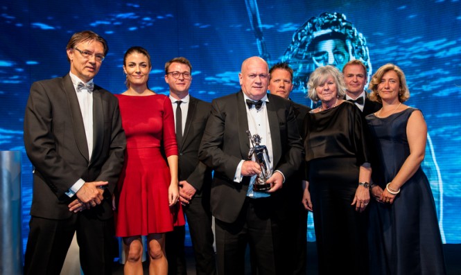 Neptune Trophy for Heesen Yacht LADY PETRA at World Superyacht Awards 2013