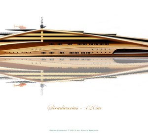 Latest 120m mega yacht STRADIVARIUS concept designed by Alex McDiarmid
