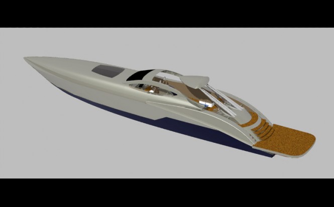 New motor yacht F969 Arrow concept by Francesco J. Corda