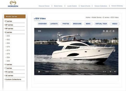 New video tour of Horizon E56 Yacht