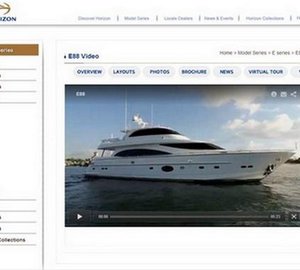 Horizon releases new video tours of its E88, E56 and PC60 Yachts