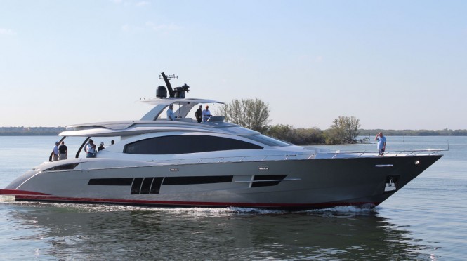 Newly launched Lazzara LSX92 Yacht