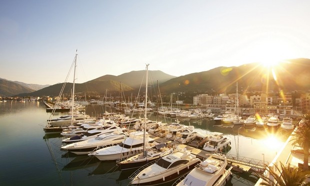 Porto Montenegro Marina situated in the beautiful Mediterranean yacht charter destination - Montenegro