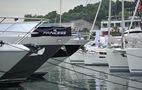 Princess Yachts at the Singapore Yacht Show 2013 - Photo credit to MCS Lifestyle Photography