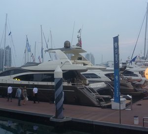 Riva 75' Venere Super Yacht displayed at Singapore Yacht Show 2013