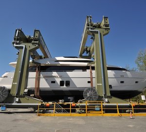 Sanlorenzo launch motor yacht B2 (SL94) - one of three yachts launched this week
