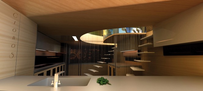 Superyacht Cronos concept - Galley
