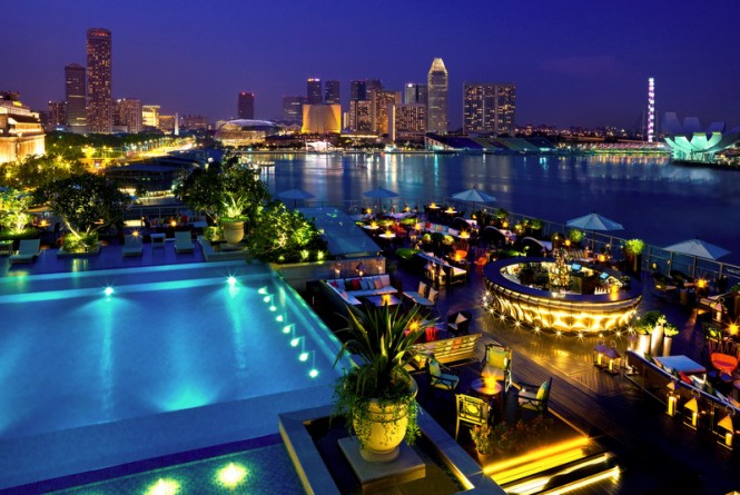 The Fullerton Bay Hotel in the beautiful Asian yacht charter destination - Singapore