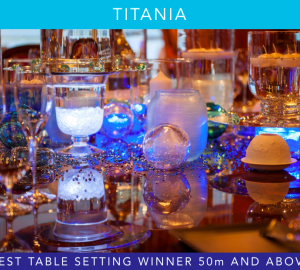 Zyanya Sebastian of Charter Yacht TITANIA wins 'Best Table Setting' for 50m+ yachts